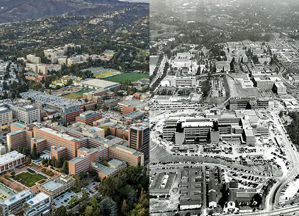 aerial then and now